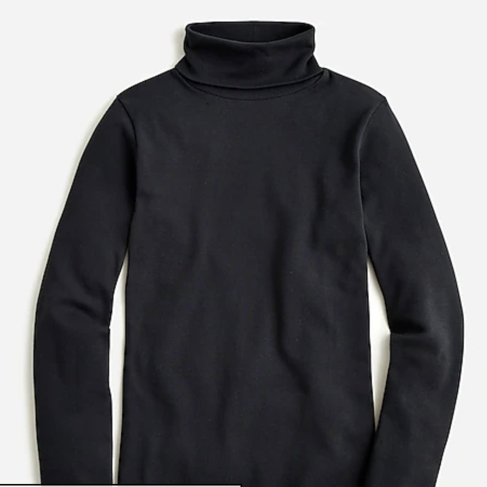 J. Crew Perfect Fit Ribbed Turtleneck in Black